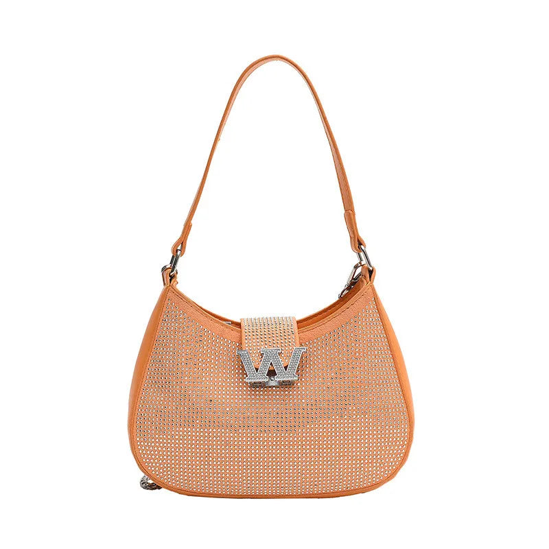 Rhinestone Shoulder Hand Bag Evening Party Purse Clutch Chain Sling Bag
