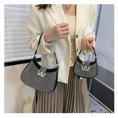 Rhinestone Shoulder Hand Bag Evening Party Purse Clutch Chain Sling Bag