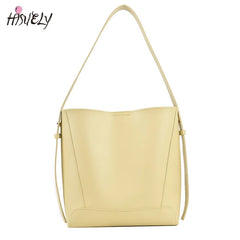 Large Capacity Bucket Bag Women PU Leather Handbag All-match Crossbody Shoulder