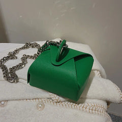Thick Chain Ladies Box Bag Shoulder Messenger Bag