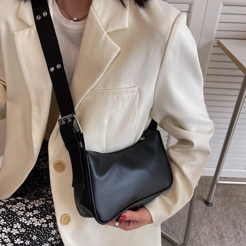 Casual Ladies Shoulder Bag Crossbody Bags For Women Solid Handbags