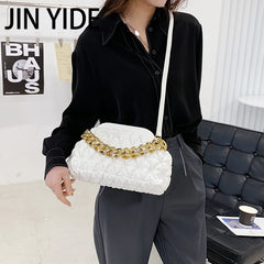 Chain Small Clutch PU Leather Handbags Shoulder Bag for Women