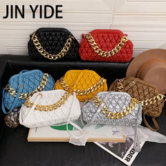 Chain Small Clutch PU Leather Handbags Shoulder Bag for Women