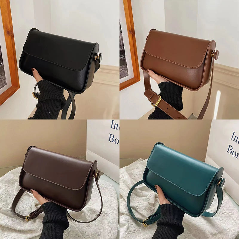 Classic Diagonal Women's Bag PU Leather One Shoulder Bag