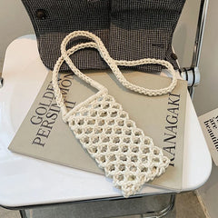 Cotton Woven Mobile Phone Bag Women's Portable Shoulder Bags