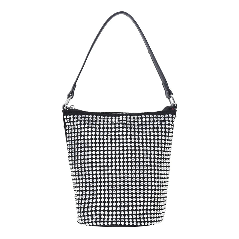 Sequins Shoulder Bag Women's Casual Crossbody Bucket Bag