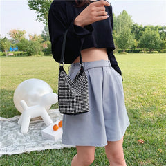 Sequins Shoulder Bag Women's Casual Crossbody Bucket Bag