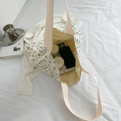 Casual Canvas Top Handle Shoulder Bags Large Capacity