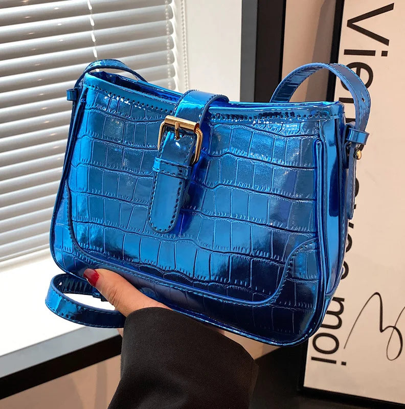 Small PU Leather Underarm Bag Women Shoulder Crossbody Tote