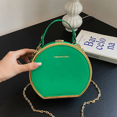 Women Chain Box Bags Handbag And Purple Small Tote Party Shoulder Bags
