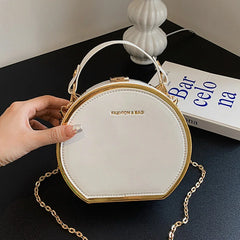 Women Chain Box Bags Handbag And Purple Small Tote Party Shoulder Bags
