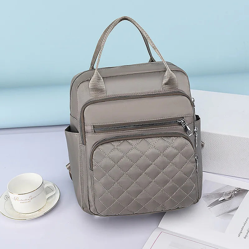Dual-Use Double Backpack Handbag Outdoor Travel Oxford Cloth