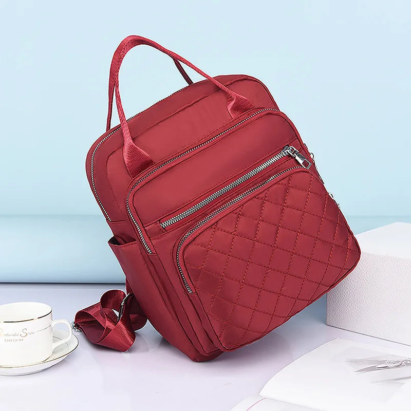 Dual-Use Double Backpack Handbag Outdoor Travel Oxford Cloth