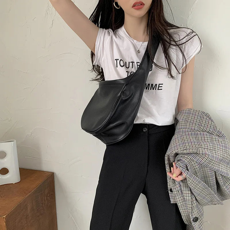 Women's Large Capacity Shoulder Bag PU Leather