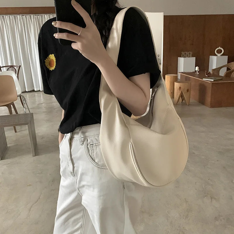 Women's Dumpling Bag Large Capacity Shoulder Handbag