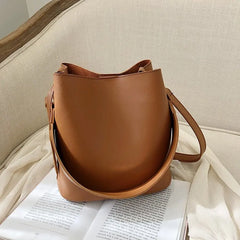 Casual Ladies Tote Women's Handbag Bucket Shoulder Bag