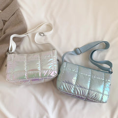 Women's Nylon Shoulder Bag Solid Handbag Crossbody Phone Bag