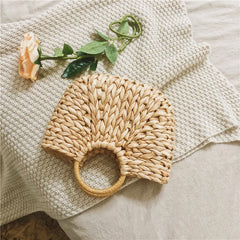 High Capacity Straw Handbags Women Summer Beach Bag Rattan Bag