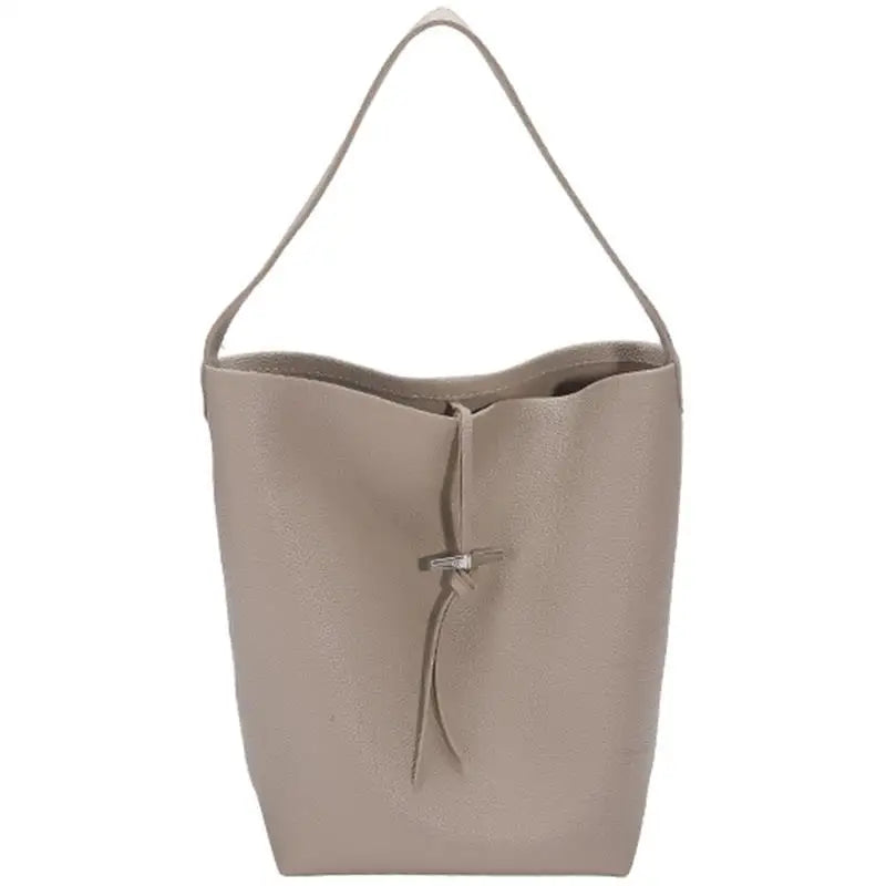 Retro Bucket Bag Soft Surface Large Capacity Bag