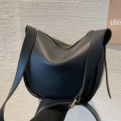 Women's Casual One Shoulder Messenger Bag - Large Capacity Bucket Bag