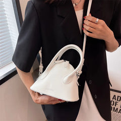 Ladies High Shoulder Messenger Bag Textured Portable Shell Small Bag