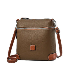 Lychee Pattern Women's Bucket Bag Retro Messenger Bag