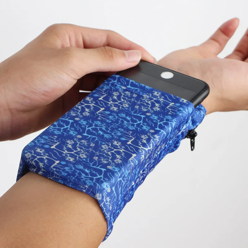 Wrist Wallet Pouch Band Zipper Running Travel Gym Cycling Safe Sport Bag
