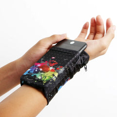 Wrist Wallet Pouch Band Zipper Running Travel Gym Cycling Safe Sport Bag