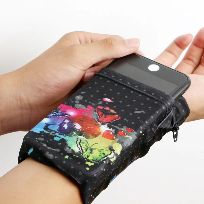 Wrist Wallet Pouch Band Zipper Running Travel Gym Cycling Safe Sport Bag