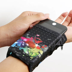 Wrist Wallet Pouch Band Zipper Running Travel Gym Cycling Safe Sport Bag