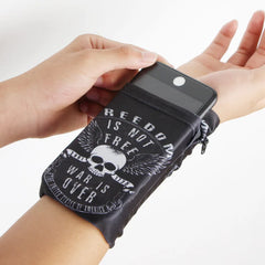 Wrist Wallet Pouch Band Zipper Running Travel Gym Cycling Safe Sport Bag