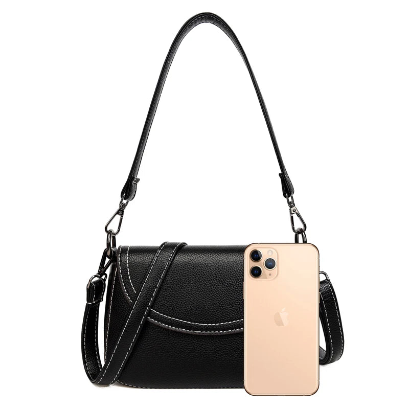 Women Shoulder Crossbody Bags PU Leather Large Capacity Shopping Party Cellphone
