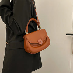 Niche Ladies Saddle Bag Women's PU Handbag Adult Girls Shoulder Bag