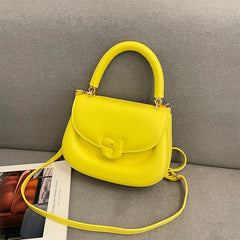 Niche Ladies Saddle Bag Women's PU Handbag Adult Girls Shoulder Bag