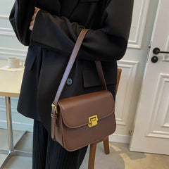 Retro PU Leather Shoulder Bags Flap Crossbody Ladies Messenger Envelope