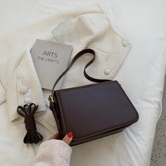 Retro PU Leather Shoulder Bags Flap Crossbody Ladies Messenger Envelope