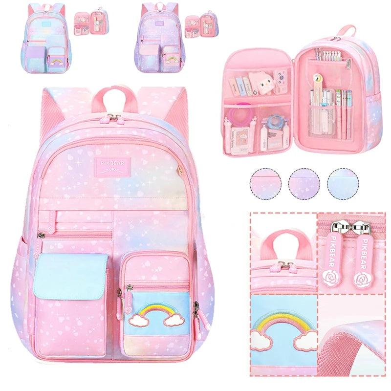 Kids School Backpack Girls Bookbag for Teens Laptop Bag Rucksack