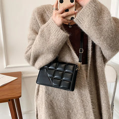 Rhombus Texture Shoulder Bag Women Handbags