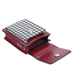 Small Crossbody Bags Women PU Leather Messenger Bag Wide Shoulder Strap