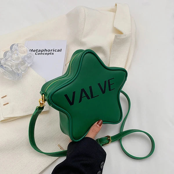 Solid Star Shape High Printed Shoulder Bag Women's Messenger Bag
