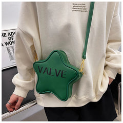 Solid Star Shape High Printed Shoulder Bag Women's Messenger Bag