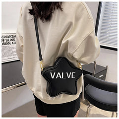 Solid Star Shape High Printed Shoulder Bag Women's Messenger Bag