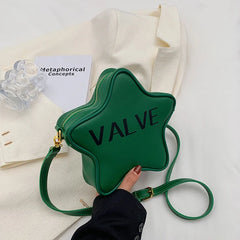 Solid Star Shape High Printed Shoulder Bag Women's Messenger Bag