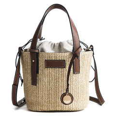 Summer Beach Rattan Woven Straw Bag Big Shoulder Tote Bohemia Handbag