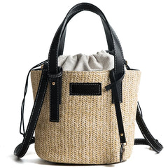 Summer Beach Rattan Woven Straw Bag Big Shoulder Tote Bohemia Handbag