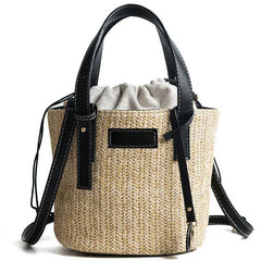 Summer Beach Rattan Woven Straw Bag Big Shoulder Tote Bohemia Handbag
