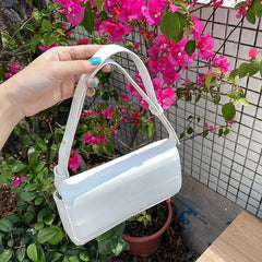 Vintage Leather Messenger Bag Women Small Square Shoulder Crossbody