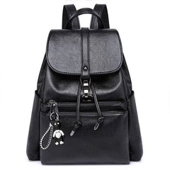 Leather Backpack for Teenage Girls - High Youth Backpack