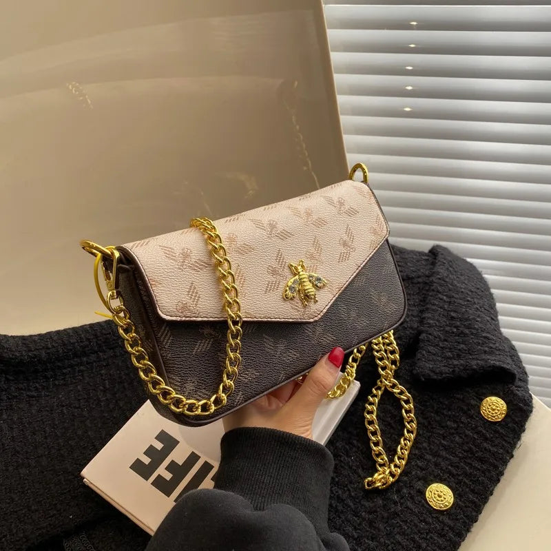 Women Small Flap Crossbody Bag Over the Shoulder Casual Messenger Bag
