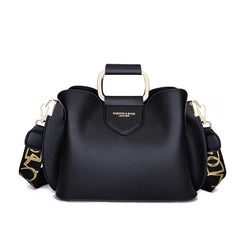 Vintage Letter Bucket Bag High Retro Crossbody Tote Handbag